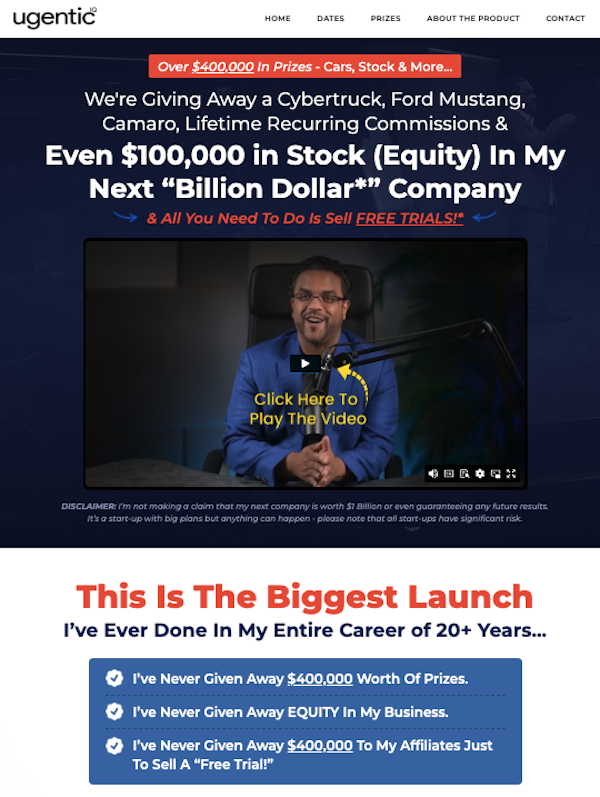 Anik Singal - UgenticIQ Launch Affiliate Program JV Invite Page Anik Singal - UgenticIQ Launch Affiliate Program JV Invite Page - Pre-Launch Begins: Thursday, September 4th 2025 - Launch Day: Tuesday, September 16th 2025 - Sunday, September 21st 2025 - Don't Miss Out on Your Chance to Participate in the Biggest Launch in Anik Singal's 20+ Year Career!