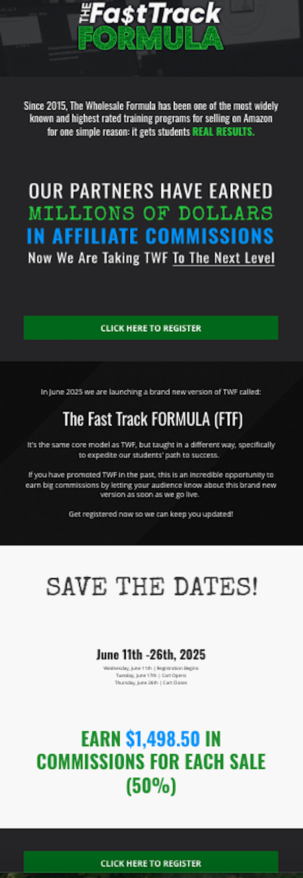 Dylan Frost + Dan Meadors - The Fast Track Formula Launch Affiliate Program JV Invite Page Dylan Frost + Dan Meadors - The Fast Track Formula Launch Affiliate Program JV Invite Page Pre-Launch Begins: Wednesday, June 11th 2025 Launch Day: Tuesday, June 17th 2025 - Thursday, June 26th 2025 Past Launch Participants Have Enjoyed Unprecedented EPLs of Around $104 ... Don't Miss Out!